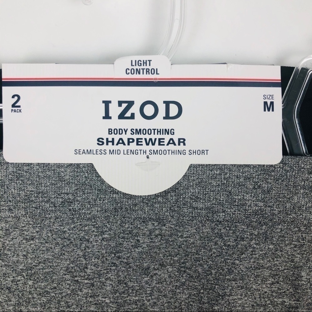 NWT IZOD Women Shapewear Medium Pkg/2 Body Smoothing Seamless Black/Gray Snags - Picture 4 of 9